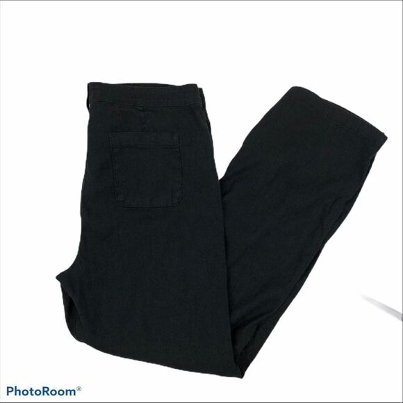 NYDJ Black Linen Blend Pants Size 16 Lift Tuck - Picture 4 of 11